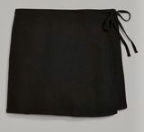 Old Navy Black Wrap Linen Blend Front Skort XL Photo 0