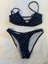 Navy polka dot bikini Blue Size XS Photo 0