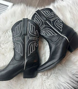Idyllwind by Miranda Lambert black booties cowgirl boots western butterfly size Photo 0