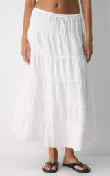 ARITZIA Wilfred Bouquet Linen Skirt M White $148 Retail NWOT Photo 0