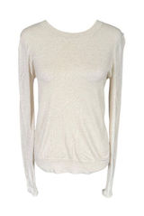 Banana Republic women's linen colored long sleeve crewneck knit top size XS Photo 0
