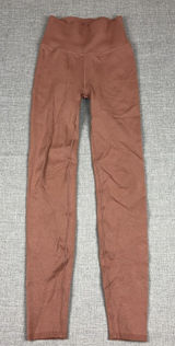 Fabletics Leggings Womens XS Brown SculptKnit High Rise 26in Inseam Yoga PantsX Photo 0