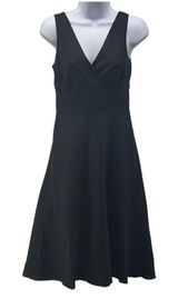 J McLaughlin Linen Faux Wrap‎ Dress Black 2 Photo 0