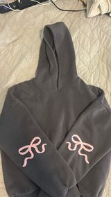 Edikted Bow Sweatshirt Grey Photo 0