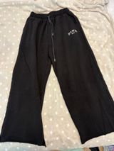 PINK Victoria's Secret Sweatpants Black Small Photo 0