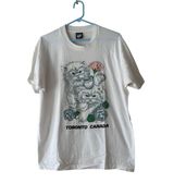 Vintage Toronto Canada Cat Graphic T-Shirt XL Screen Stars Best White Cat Lovers Photo 0