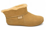 FitFlop Size 9 Mukluk Short Boots Tan Suede Shearling Lined 027-040 Ankle Boot Photo 0