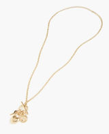 J. Crew Lock And Key Charm Necklace Gold 30" Photo 0