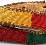 Vintage Patchwork Leather Belt Multiple Size 36 Photo 0