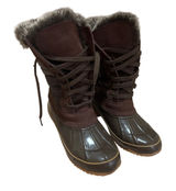 KHOMBU Nordic-Brown Waterproof Women's Winter Snow Boots Size 7 Photo 0