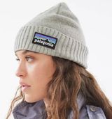 Patagonia Brodeo Beanie Gray Logo Wool Blend Outdoors Photo 0