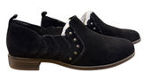 Clarks Trish Bell Size 6.5 W Suede Studded Slip-On Shoes Black Western Bootie Photo 0