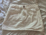 White denim mini skirt Size XS Photo 0