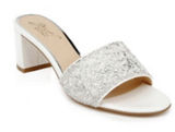 Jewel Badgley Mischka Women Della Evening Slide Sandals Size 7.5 White Photo 0