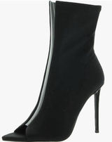 Steve Madden womens Finley Fashion Boot Black Size 6.5 Peep Toe Photo 0