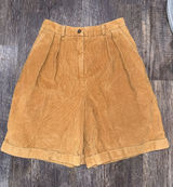 Charter Club by Jane Justin Vintage Corduroy High Waisted Wide Leg Long Shorts Photo 0