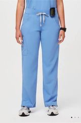 FIGS Scrub Pants Kade Cargo Ceil Blue Photo 0