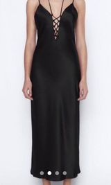 Satin Maxi Dress Photo 0