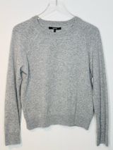 Quince Women's Gray Cashmere Crewneck Sweater Top Photo 0