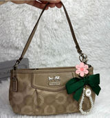 COACH y2k Signature Canvas Wristlet Mini Purse Photo 0
