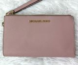 Michael Kors Pink Double Zipper Wristlet / Wallet with Phone Slot Photo 0