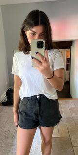 Urban Outfitters high rise black denim shorts Photo 0