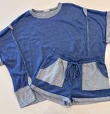 Matching Two Piece Blue Lounge Set Size M/L Size M Photo 0