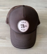 Hats By Madi Yehaw Cowgirl Brown Trucker Cap Photo 0