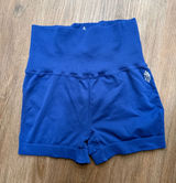 Free People FP Movement Good Karma High Waisted Seamless Shorts Royal Blue S/M Photo 0