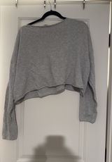 Cropped Brandy Melville Sweater Grey Photo 0