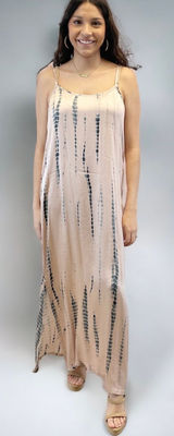 Anthropologie Norblack Norwhite Slip Dress Womens Small Kyara Pink Tie Dye Festival Bohemian Photo 0