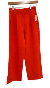 Old Navy Taylor Extra High-Rise Wide-Leg Trouser Orange XS Petite NWT Photo 0