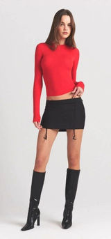 Skims‎ Red Fits Everybody Long Sleeve Top Photo 0