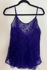 Victoria’s Secret Vintage Gold Label Purple Lace Babydoll Cami Small Photo 0