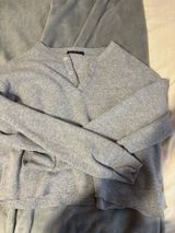 Brandy Melville Cropped Sweatshirt Grey Photo 0