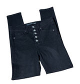 Veronica Beard Crystal Button High Rise Skinny Jeans Womens 26 Black Coal Glam Photo 0
