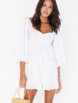 NWT Show Me Your Mumu Mandi Mini Dress White Size XL Photo 0