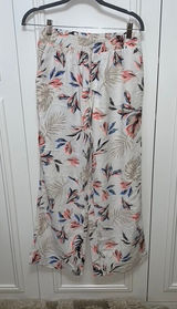 Briggs Women's Floral Wide-Leg‎ Pants Multicolor Size Medium Casual Relaxed Fit Photo 0