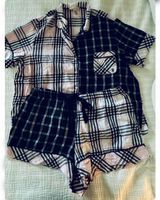 victoria’s secret pajama set pink checkered soft cozy lounge set XXL Photo 0