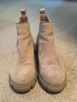 Steve Madden Chelsea Boots Suede Cream Photo 0