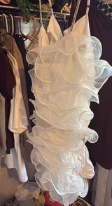 White Ruffle Dress Photo 0