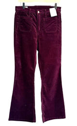GAP 70s Flare Corduroy Jeans Pants Size 29S High Rise Dark Academia Fall NWT Photo 0