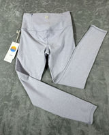Vuori Clean Elevation Legging Rain Heather Gray Womens Small Wide Waistband New Photo 0