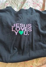 Jesus Loves You Gildan T-Shirt Photo 0