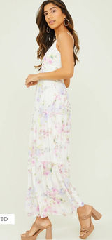 White Floral Dress Photo 0