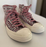 Converse Chuck Taylor All Star high top tweed sneakers pink Photo 0