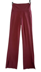 Athleta Transcend Stash Crop Straight Leg Pants XS‎ Womens Berry Rose Mauve Pink Photo 0