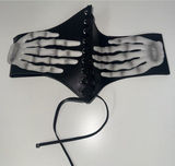 Spirit Halloween Gothic Skeleton Hands Corset Belt Underbust Waist Cincher Halloween Goth Y2K S/M Photo 0