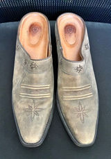 Ariat Desert Star Women’s Sz 8.5B Distressed Tan Leather Cowgirl Western Mules Photo 0