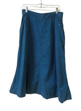 Anthropologie skirt by vanessavirginia blue with light blue polka dots sz 10 Photo 0